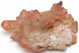 Natural Red Quartz Crystal Cluster - Morocco #219008-1